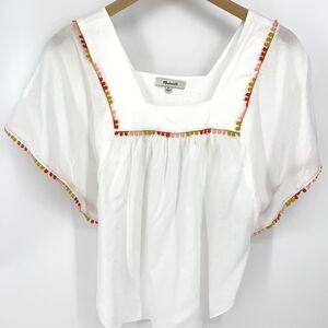 Madewell Pom Pom Butterfly Top Size XS